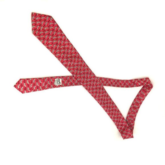 395074C V Hermes Tie Horse Pattern Silk - Picture 1 of 9